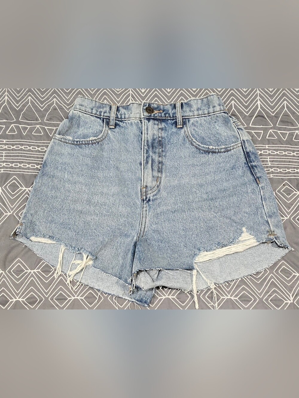 Show Me Your Mumu Tucsan Denim Shorts Size 26